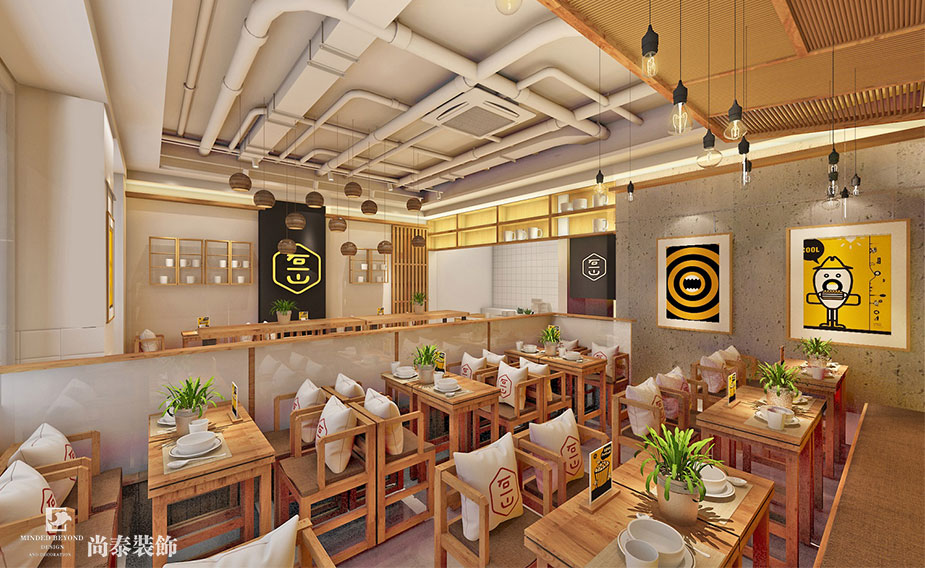 100平米都市快餐店裝修設(shè)計(jì) | 石一山
