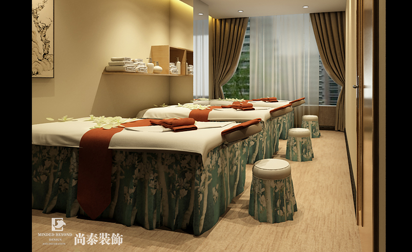 650㎡中式養(yǎng)生館裝修設(shè)計 | 潤芯養(yǎng)生館