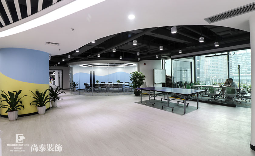 2100㎡招聘公司辦公室裝修實景圖 | 智聯招聘