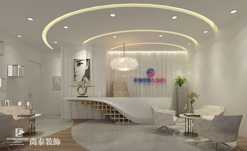 200㎡混搭風格美容院裝修 | 幸?？湛? width=