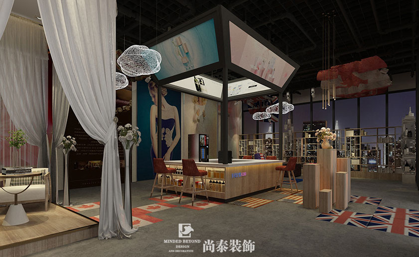 200㎡混搭風格美容院裝修 | 幸?？湛? width=