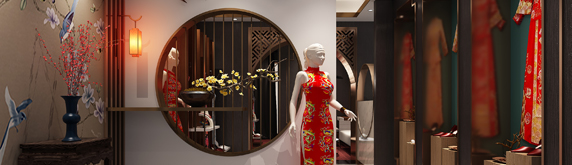 黛雪嫁妝展廳裝修設計，讓喜慶充滿整個展廳