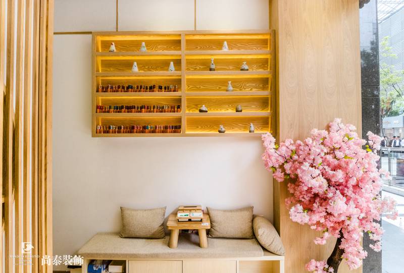 物料展示區裝修實景圖