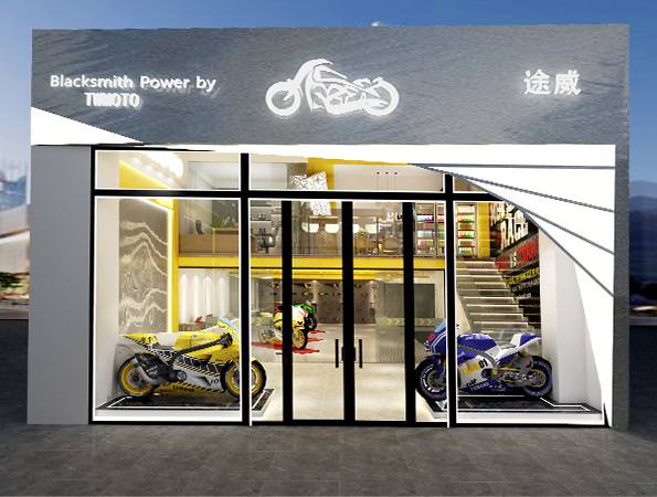 250平米摩托車4S店裝修設(shè)計(jì) | 途威