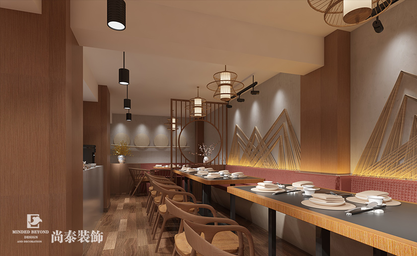 100平米牛肉湯粉店裝修設(shè)計(jì) | 潮人牛坊