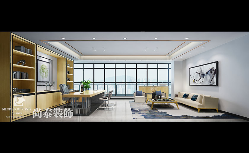 950平米工業(yè)包材制品公司辦公室裝修設(shè)計 | 明鑫集團