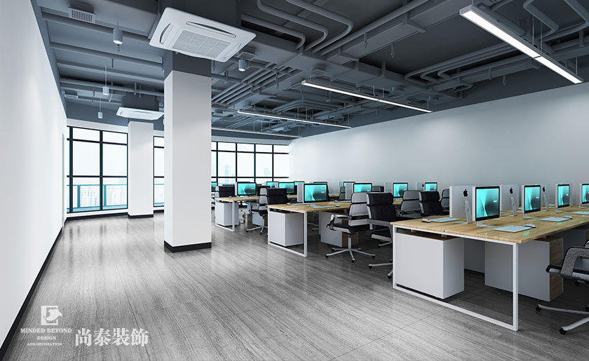 950平米工業(yè)包材制品公司辦公室裝修設(shè)計 | 明鑫集團