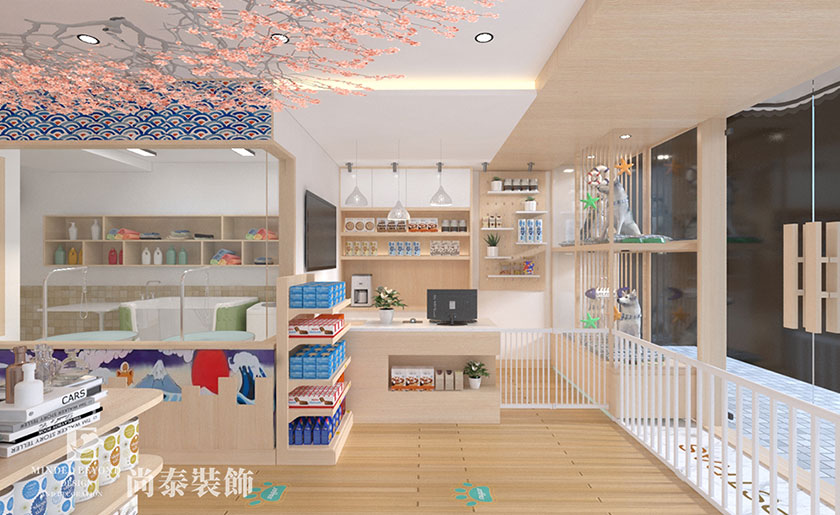 寵物店前臺(tái)裝修效果圖