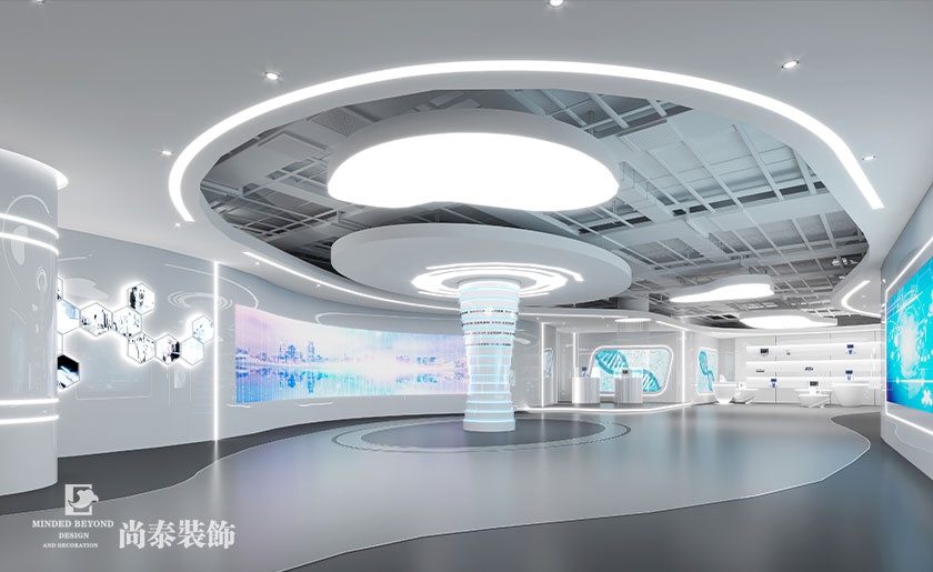 6000㎡醫(yī)療科技公司辦公室展廳裝修設計