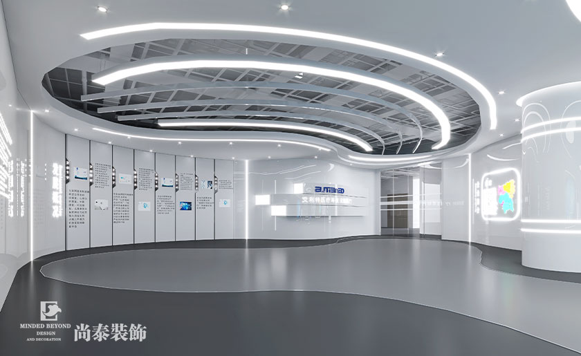 6000㎡醫(yī)療科技公司辦公室展廳裝修設計