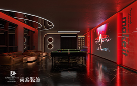 惠州100平米復(fù)古牛仔風(fēng)小酒館裝修設(shè)計(jì)案例